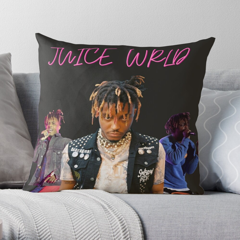 Juice WRLD Throw Pillow for Sale by Music-Heaven