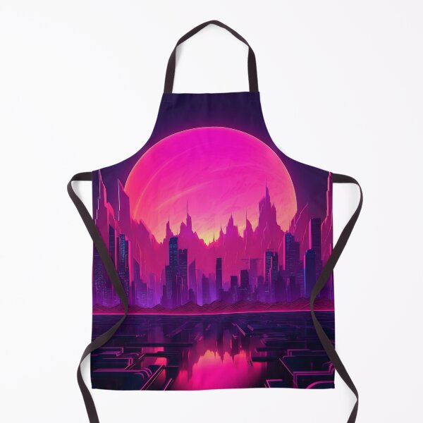 Item preview, Distant Synthwave Metropolis designed and sold by Brush-Blueprint.