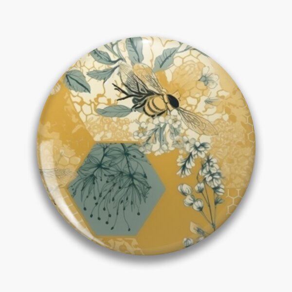 Item preview, Honey Comb Bee Print designed and sold by HandCraftedArt.