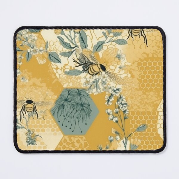 Item preview, Honey Comb Bee Print designed and sold by HandCraftedArt.