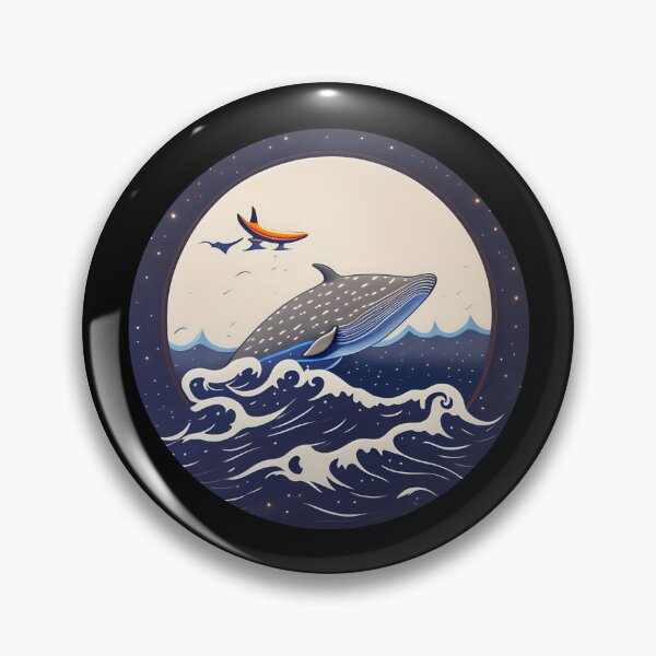 Item preview, Blue Ocean waves whale  designed and sold by Turkdesigner.
