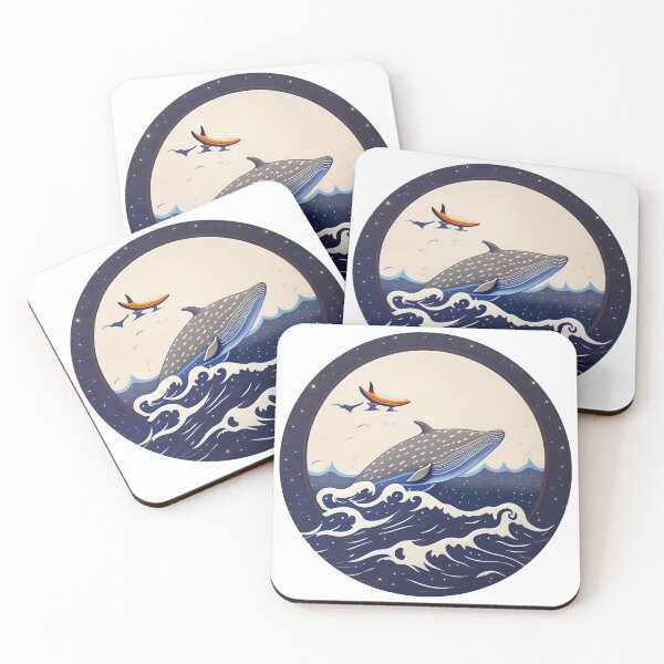 Item preview, Blue Ocean waves whale  designed and sold by Turkdesigner.