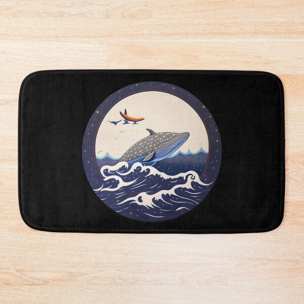 Item preview, Blue Ocean waves whale  designed and sold by Turkdesigner.