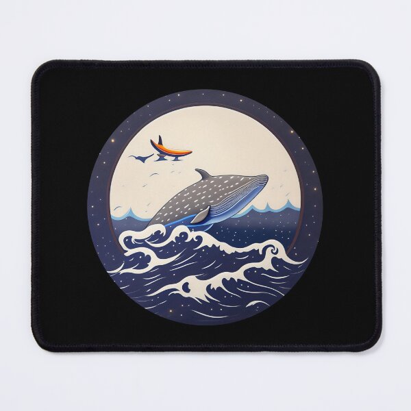 Item preview, Blue Ocean waves whale  designed and sold by Turkdesigner.