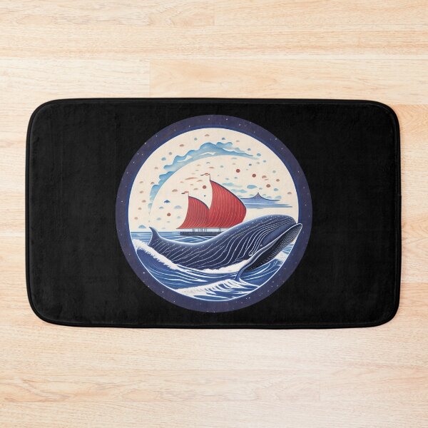 Item preview, Blue Ocean waves whale  designed and sold by Turkdesigner.