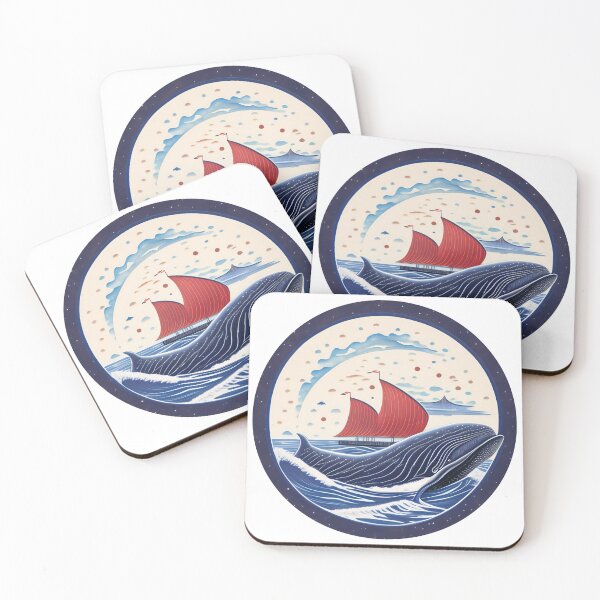 Item preview, Blue Ocean waves whale  designed and sold by Turkdesigner.