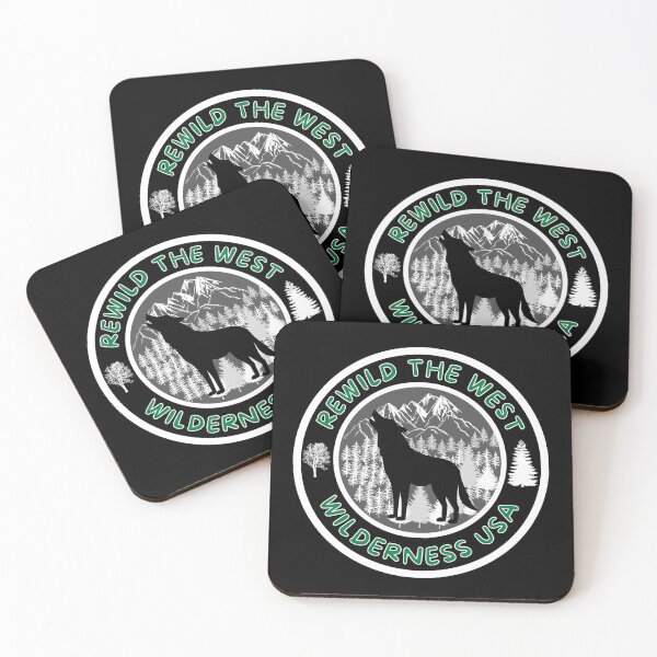 Item preview, Rewild The West Wolf Wilderness USA  designed and sold by MojaveTradePost.