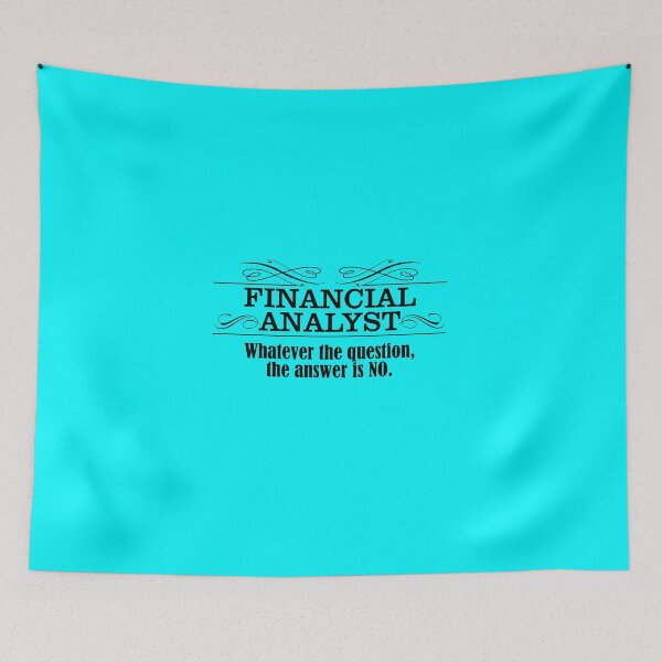 Item preview, Financial Analyst: Whatever the question, the answer is NO. designed and sold by flipper42.