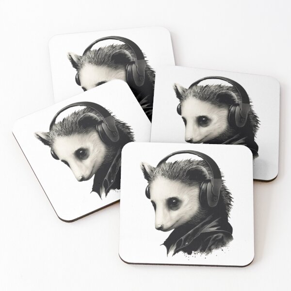 Item preview, Little Mouse Listening to Music with Headphones designed and sold by VisualBrand.