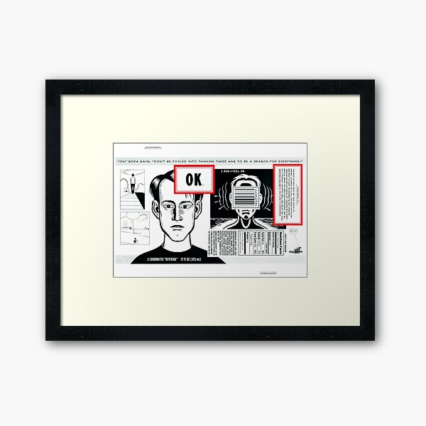 OK Soda Framed Art Print