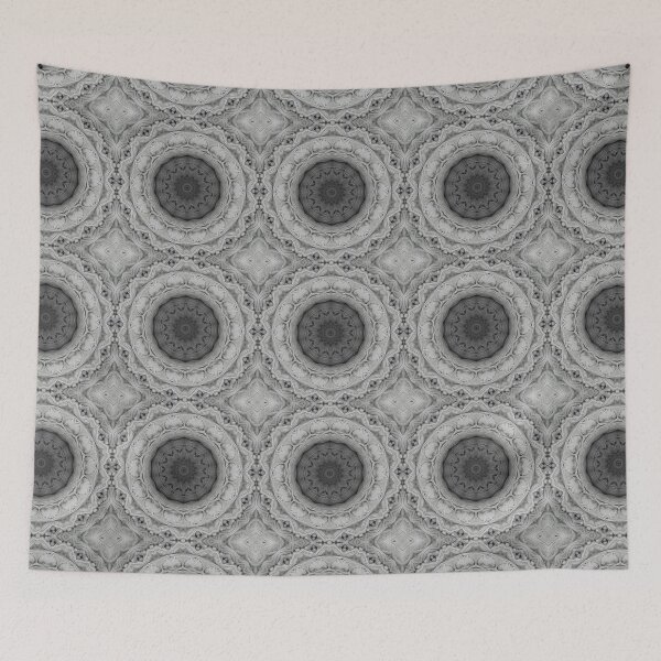 Item preview, Black and White Yarn Kaleidoscope Pattern 37 designed and sold by Swabcraft.