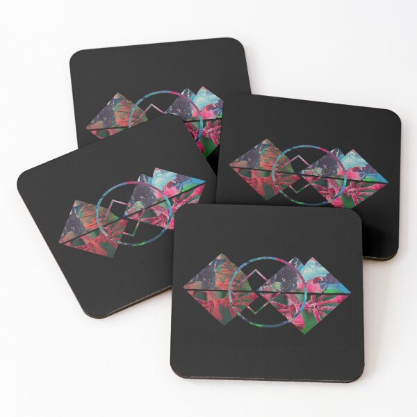 Item preview, Geometry landscape - paintig and tropical flowers designed and sold by OZKURO.