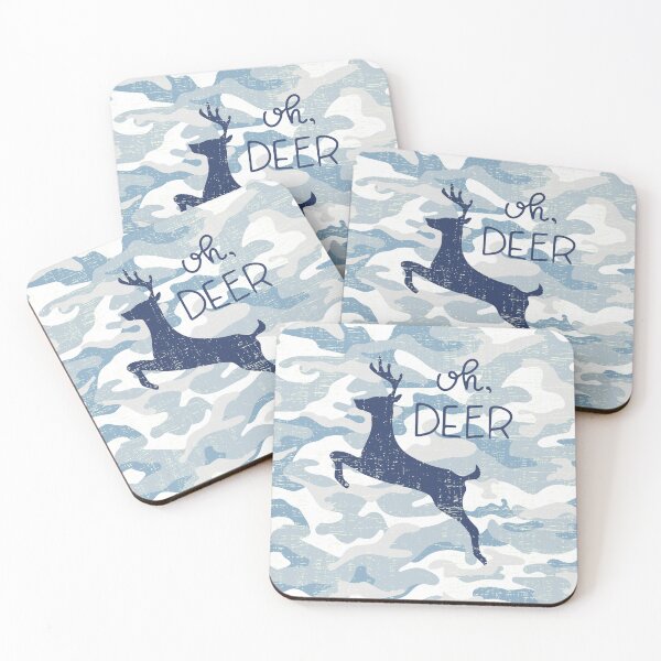 Item preview, Oh Deer Military Blue designed and sold by LifeNonchalant.