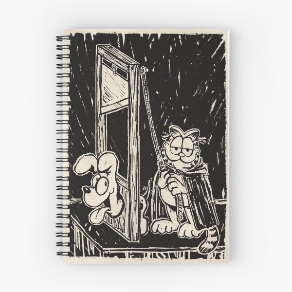 Item preview, Garfield and Odie Execution Woodcut designed and sold by Allynabean.