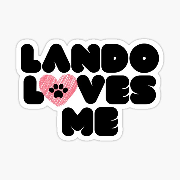 Vista previa del artículo con la obra «Lando me ama», diseñado y vendido por TCF-and-friends.