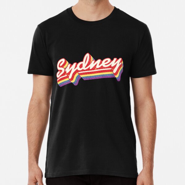 Sydney, NSW | Retro Rainbow Premium T-Shirt