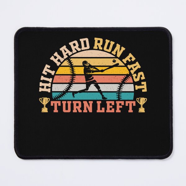 Item preview, Hit hard run fast turn left baseball  designed and sold by VintageRealm.
