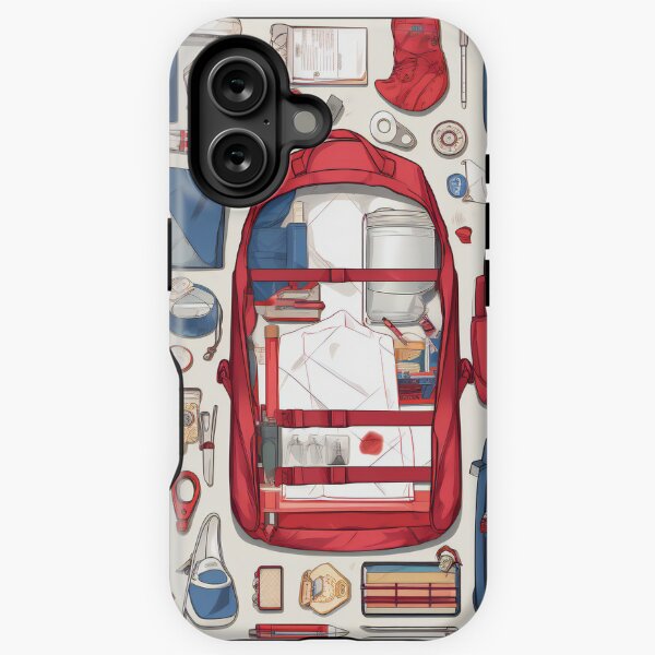 Item preview, Boy Scout Backpack Knolling | Illustration | 8K designed and sold by Hazmat-AI7.