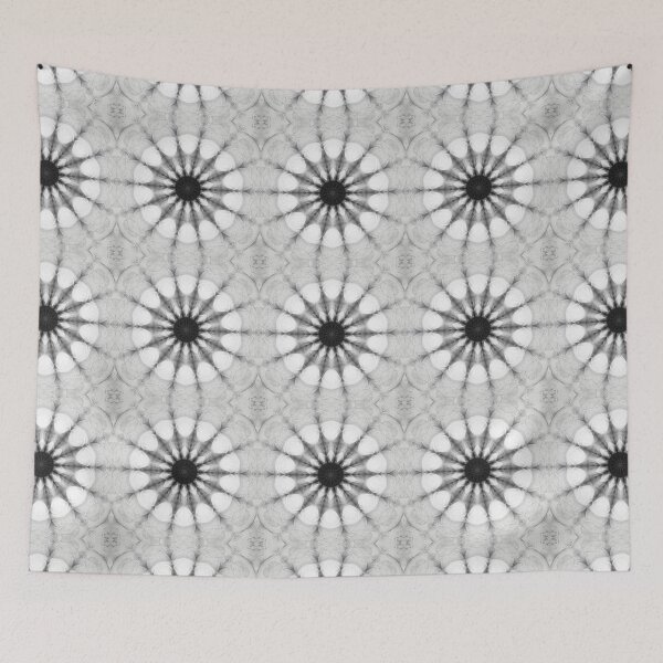 Item preview, Black and White Yarn Kaleidoscope Pattern 48 designed and sold by Swabcraft.