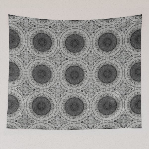 Item preview, Black and White Yarn Kaleidoscope Pattern 54 designed and sold by Swabcraft.