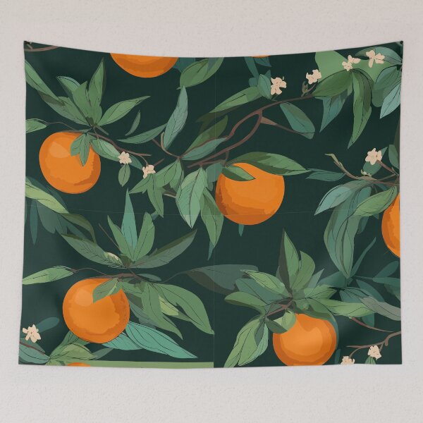 Item preview, Blossoming Oranges: Nature's Vibrant Art designed and sold by TopArtsy.