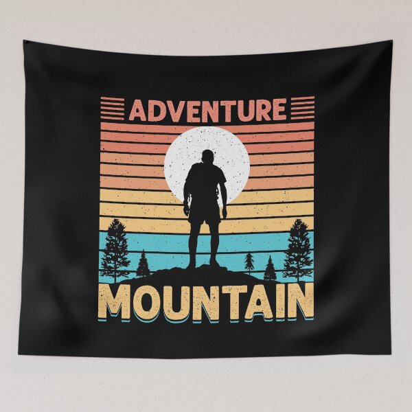 Item preview, Adventure mountain sunrise  designed and sold by VintageRealm.