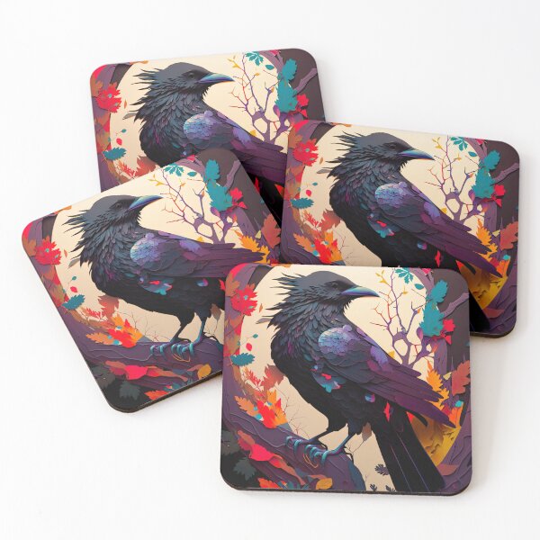 Item preview, colorful raven designed and sold by ururuty.