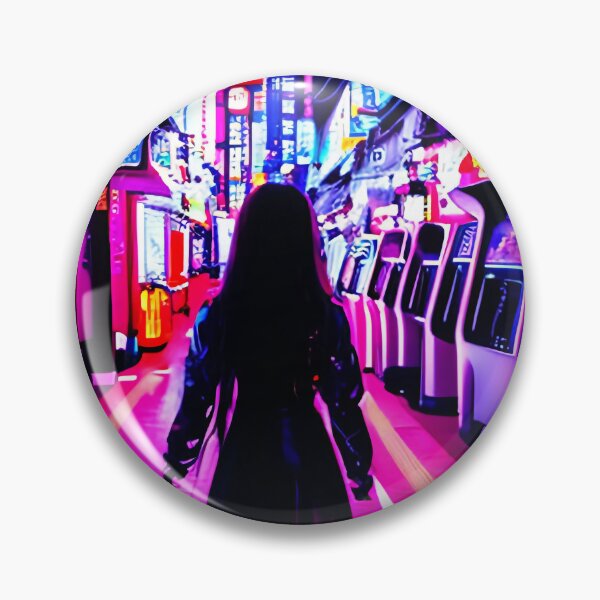 Item preview, Neon Wonderland Cyberpunk Retro Arcade designed and sold by Cyrical.