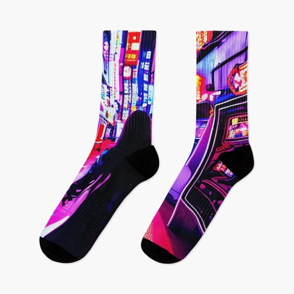Item preview, Neon Wonderland Cyberpunk Retro Arcade designed and sold by Cyrical.