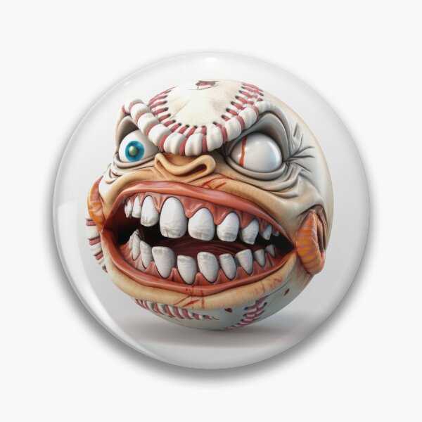 Item preview, Baseball Face, Crazy Madball, Funny Ball designed and sold by DeRosa3DDesigns.