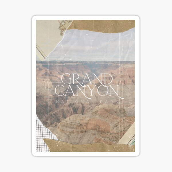 Grand Canyon National Park Digital Art Poster Sticker