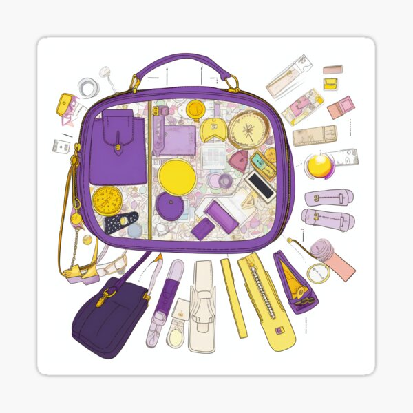 Item preview, Girly Purse Knolling | Illustration | 8K designed and sold by Hazmat-AI7.
