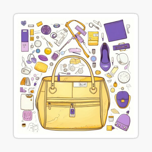 Item preview, Girly Purse Knolling | Illustration | 8K designed and sold by Hazmat-AI7.