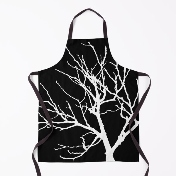 Item preview, White Tree on Black Background (Black and White Pattern) designed and sold by Polyglot Creations.