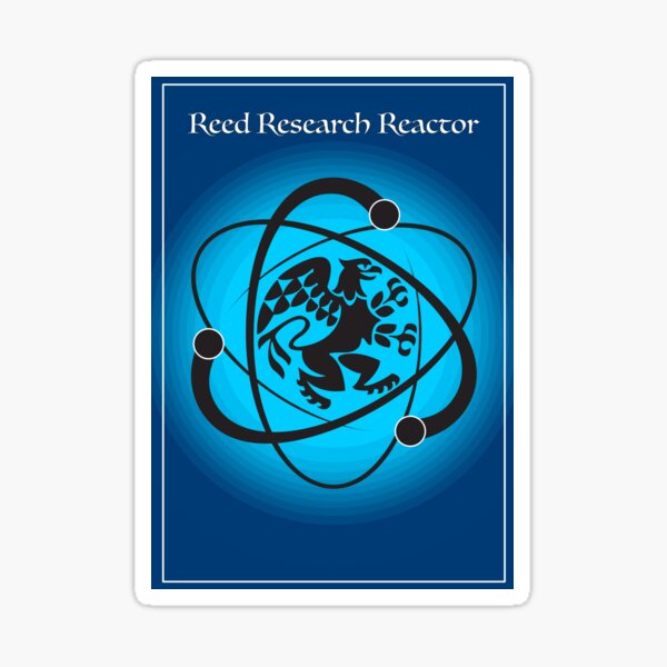 Reed Research Reactor Blue Sticker