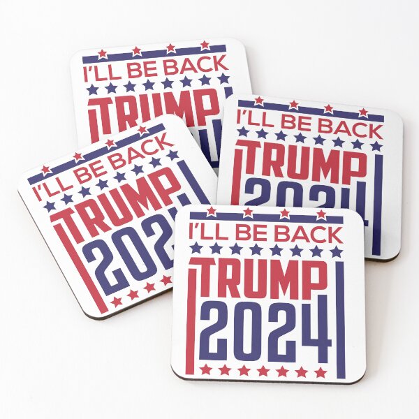 Item preview, I'LL BE BACK TRUMP 2024 designed and sold by ArtistaDesign.