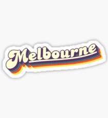 Melbourne, VIC | Retro Rainbow Sticker
