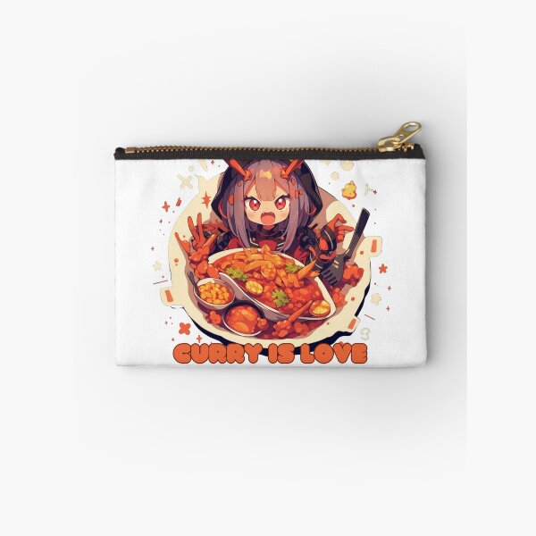 Aperçu de l'œuvre Le curry est l'amour - Anime Girl créée et vendue par FuschDesigns.