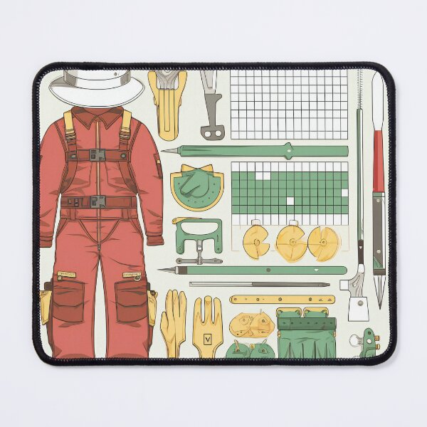 Item preview, Gardener's Equipment Knolling | Illustration | 8K designed and sold by Hazmat-AI7.
