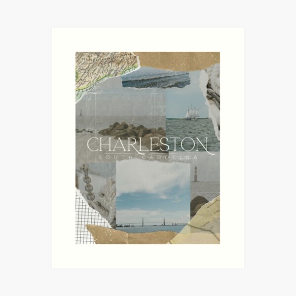 Charleston, South Carolina, Digital Art Poster, Outerbanks Art Print