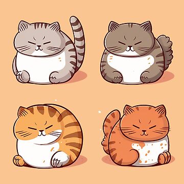 Set de pegatinas Lazycat gatitos