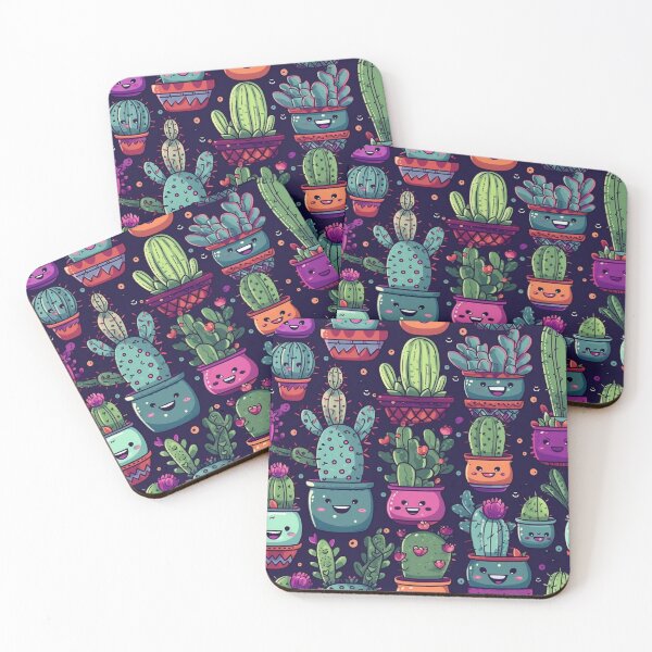 Item preview, Some cute cacti patterns  designed and sold by TheeDigitalDen.
