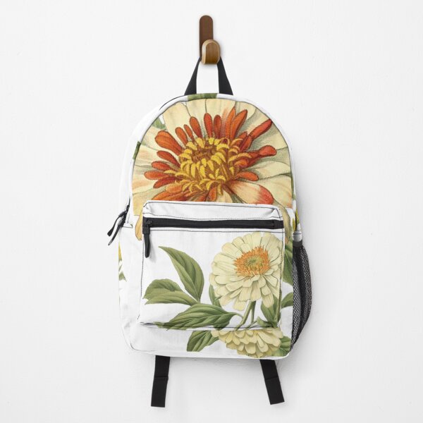 Item preview, Vintage Zinnia and Goldenrod Floral Botanical Pattern designed and sold by crickmonster.