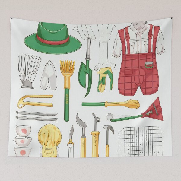 Item preview, Gardener's Equipment Knolling | Illustration | 8K designed and sold by Hazmat-AI7.