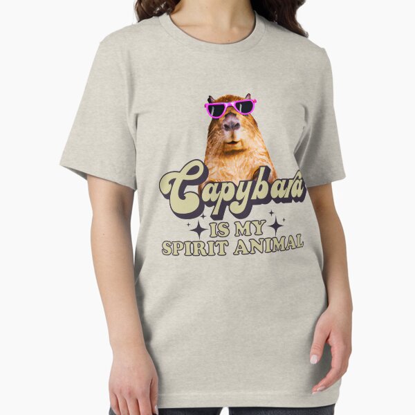 Aperçu de l'œuvre Capybara est mon animal spirituel Idée cadeau amusante pour les amateurs de capybara. créée et vendue par Myth-Creatures.