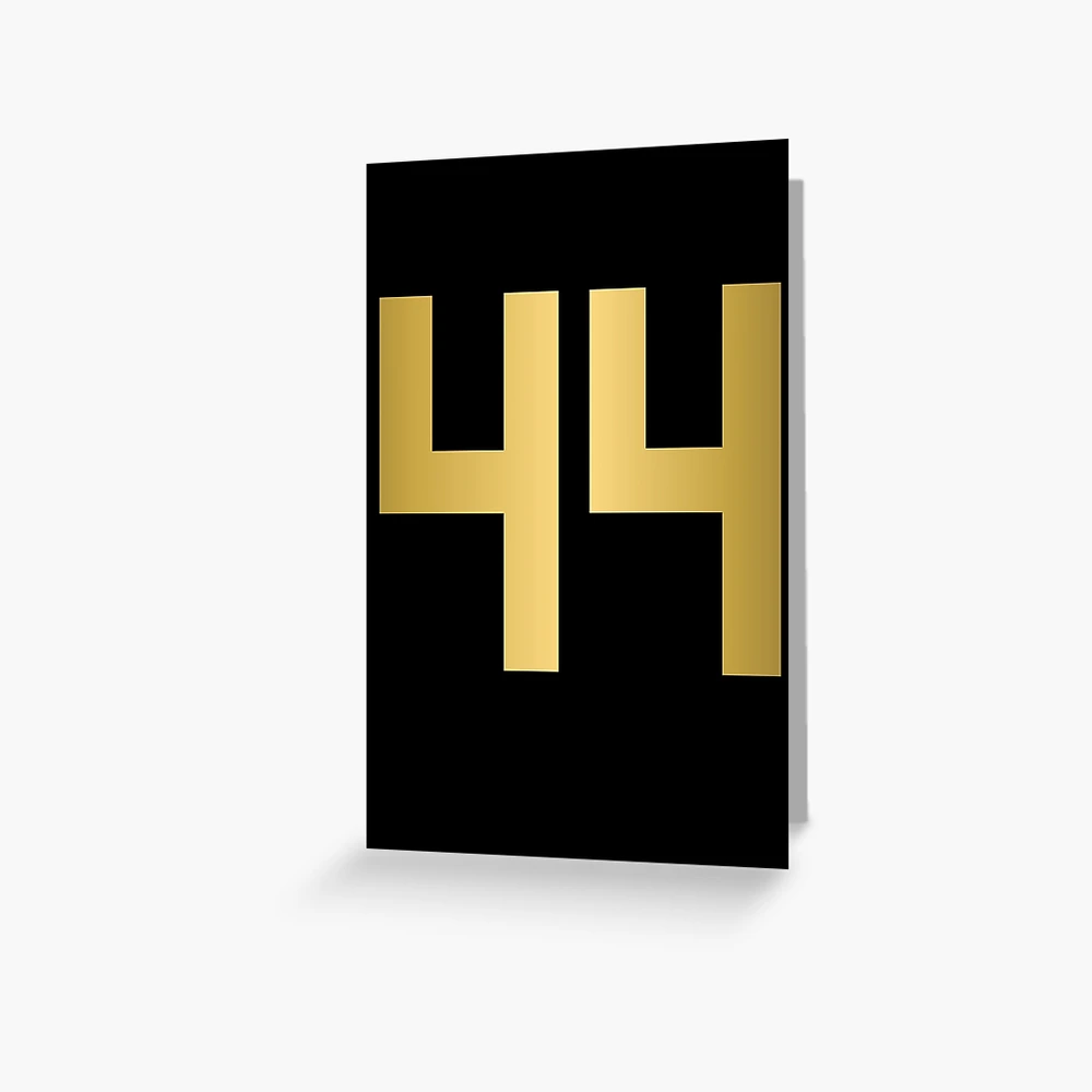 Golden Number 77 - Sports Numbers  Greeting Card for Sale by nocap82