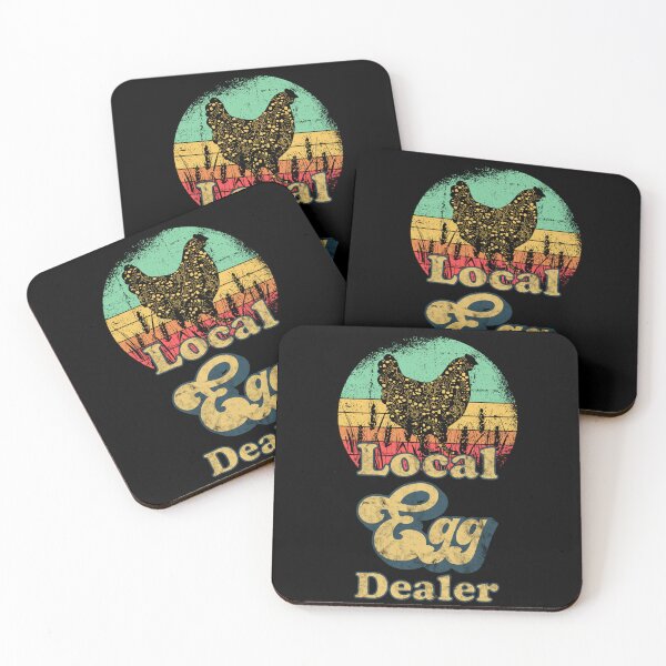 Item preview, Local Egg Dealer Retro Chicken Eggs Supplier  designed and sold by fooderiffic.