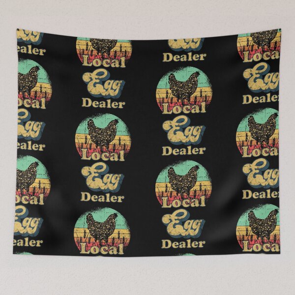 Item preview, Local Egg Dealer Retro Chicken Eggs Supplier  designed and sold by fooderiffic.