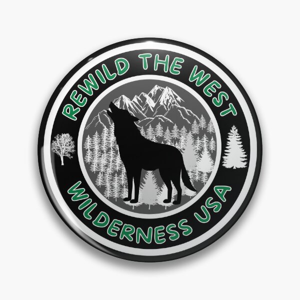 Item preview, Rewild The West Wolf Wilderness USA  designed and sold by MojaveTradePost.