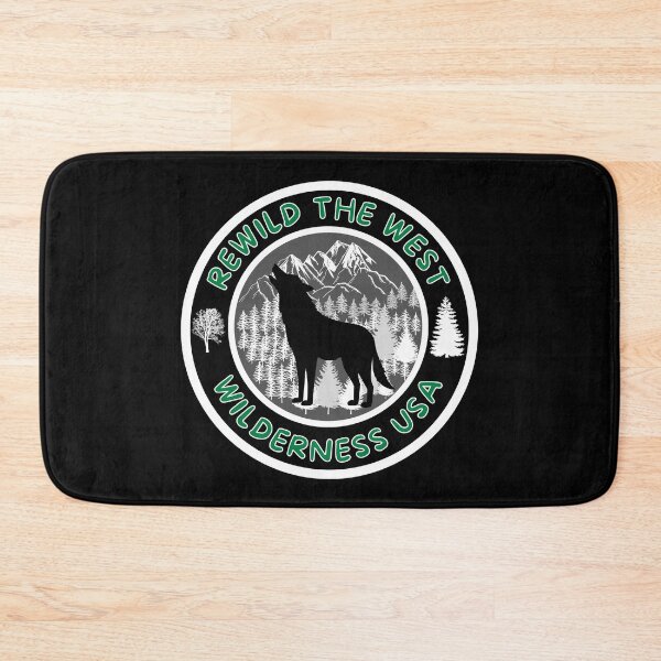 Item preview, Rewild The West Wolf Wilderness USA  designed and sold by MojaveTradePost.